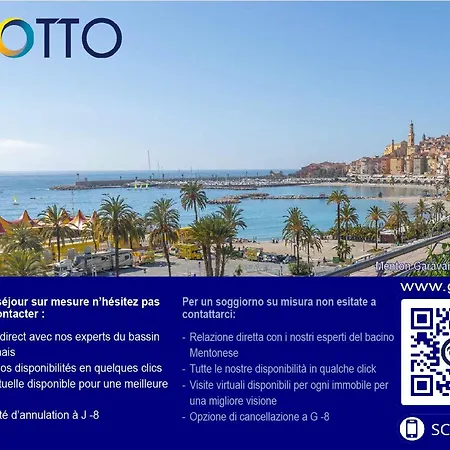 Lejlighed Climatise Avec Terrasse Et Wifi Proche Plages A - Fr-1-196-377 Menton